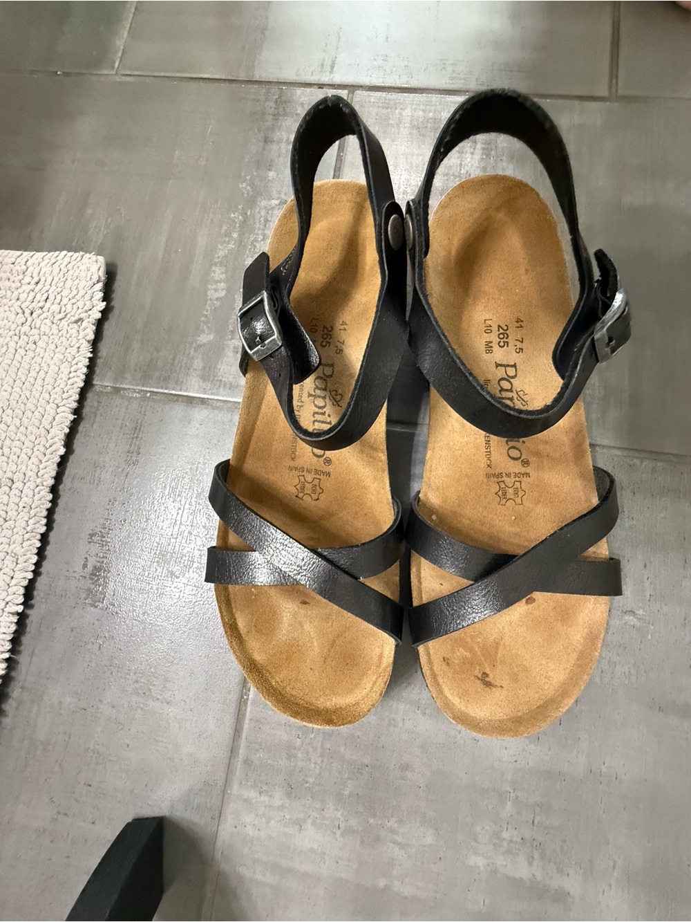 Papillio Black Strappy Women's Sandals